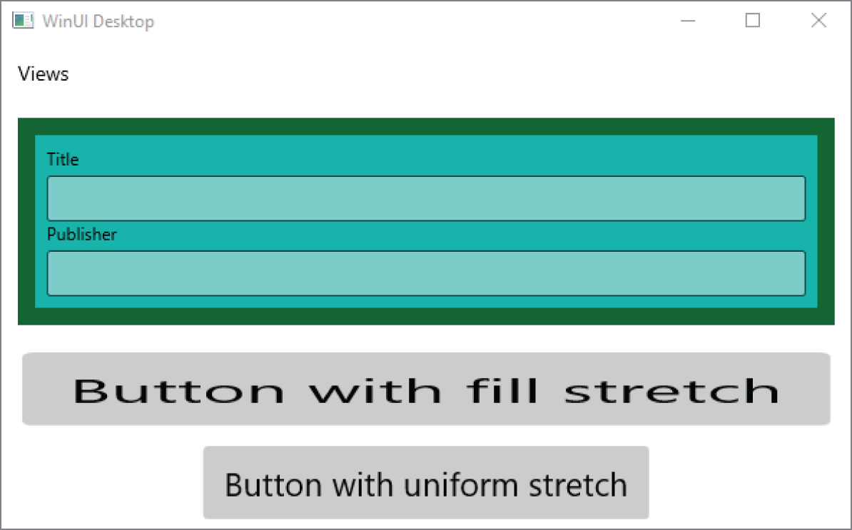 Snapshot showing the views of selecting title and publisher.