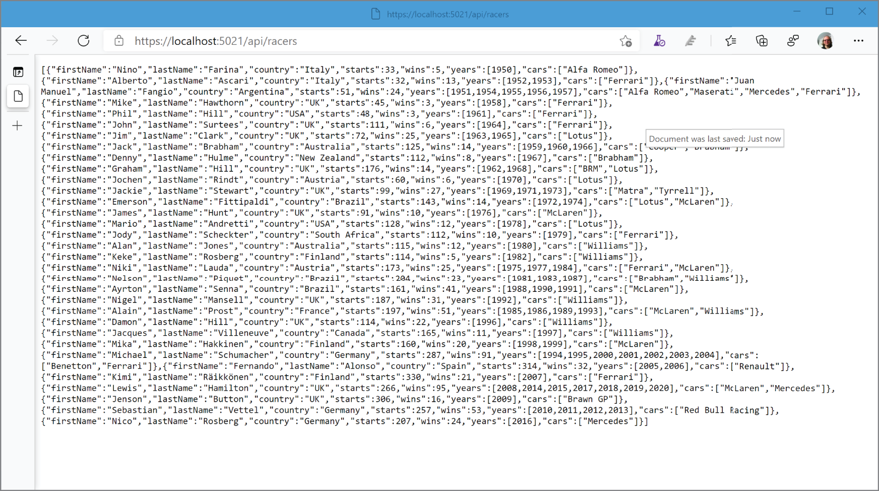 Snapshot of a webpage displays the header information and request object information.