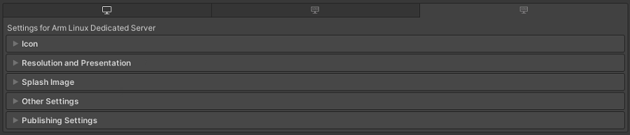 ArmLinux Dedicated Server Player settings