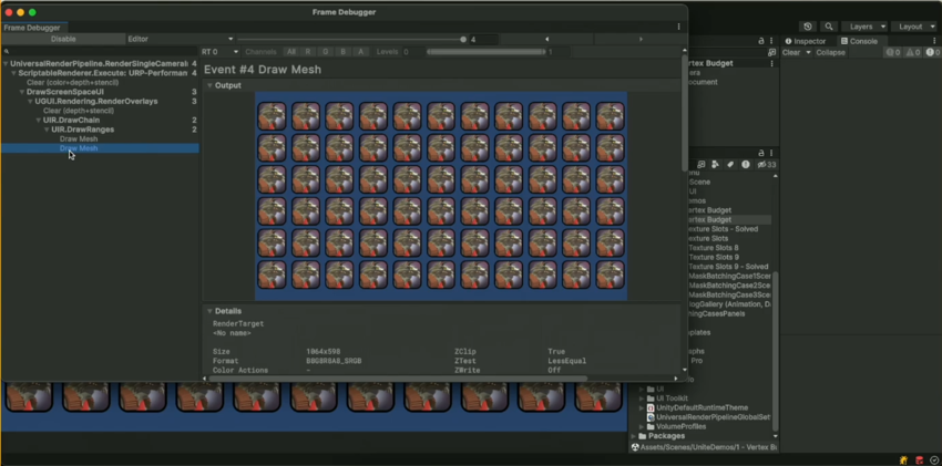 This UI requires more than one draw call.